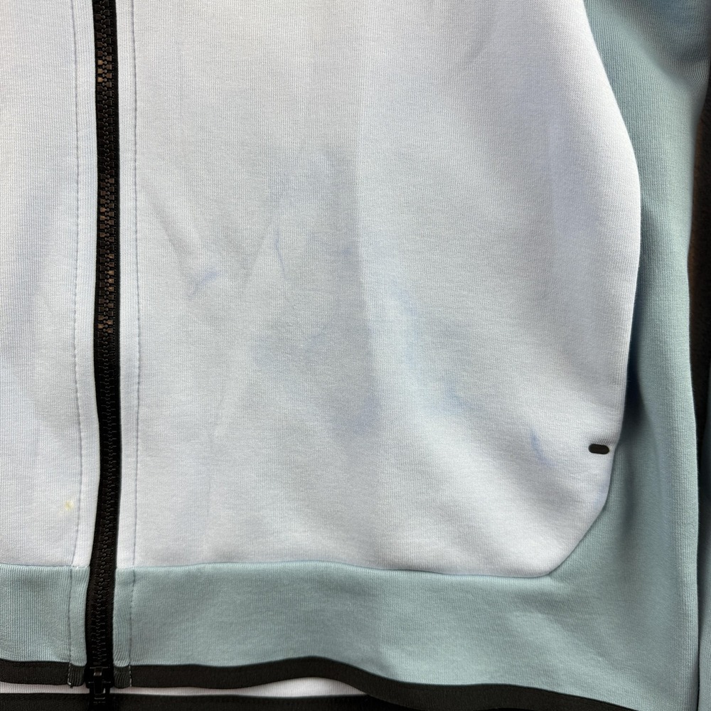 Nike Jacket Mens Large Blue Tech Fleece Full Zip Hoodie Athletic Sweatshirt - Picture 3 of 14
